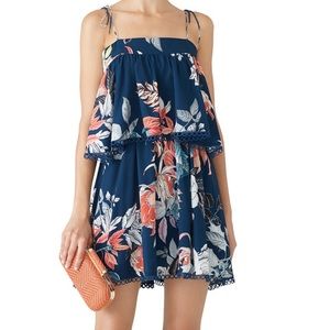 Nordstrom Wish Womens Floral Bitter Sweet Dress